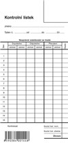 Kontrolní lístek