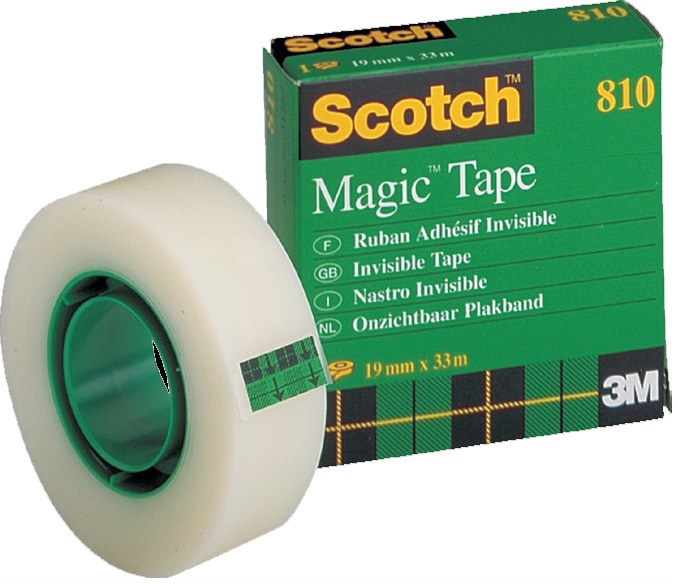 Кто придумал скотч ленту. Клейкая лента 3m Scotch Magic 810 Невидимая (19 мм х 33м, матовая. 3m Scotch Magic 810. Клейкая лента канцелярская 3m Scotch Magic. Scotch Magic Tape 19.