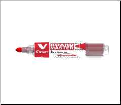 5979-002 Popisovač červený na bílé tabule V-Board   