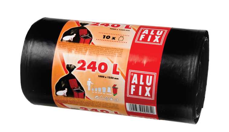 ALUFIX pytle 240l/10ks 100x125cm 35my černé MS240ROLUNI (náhrada 05623)
