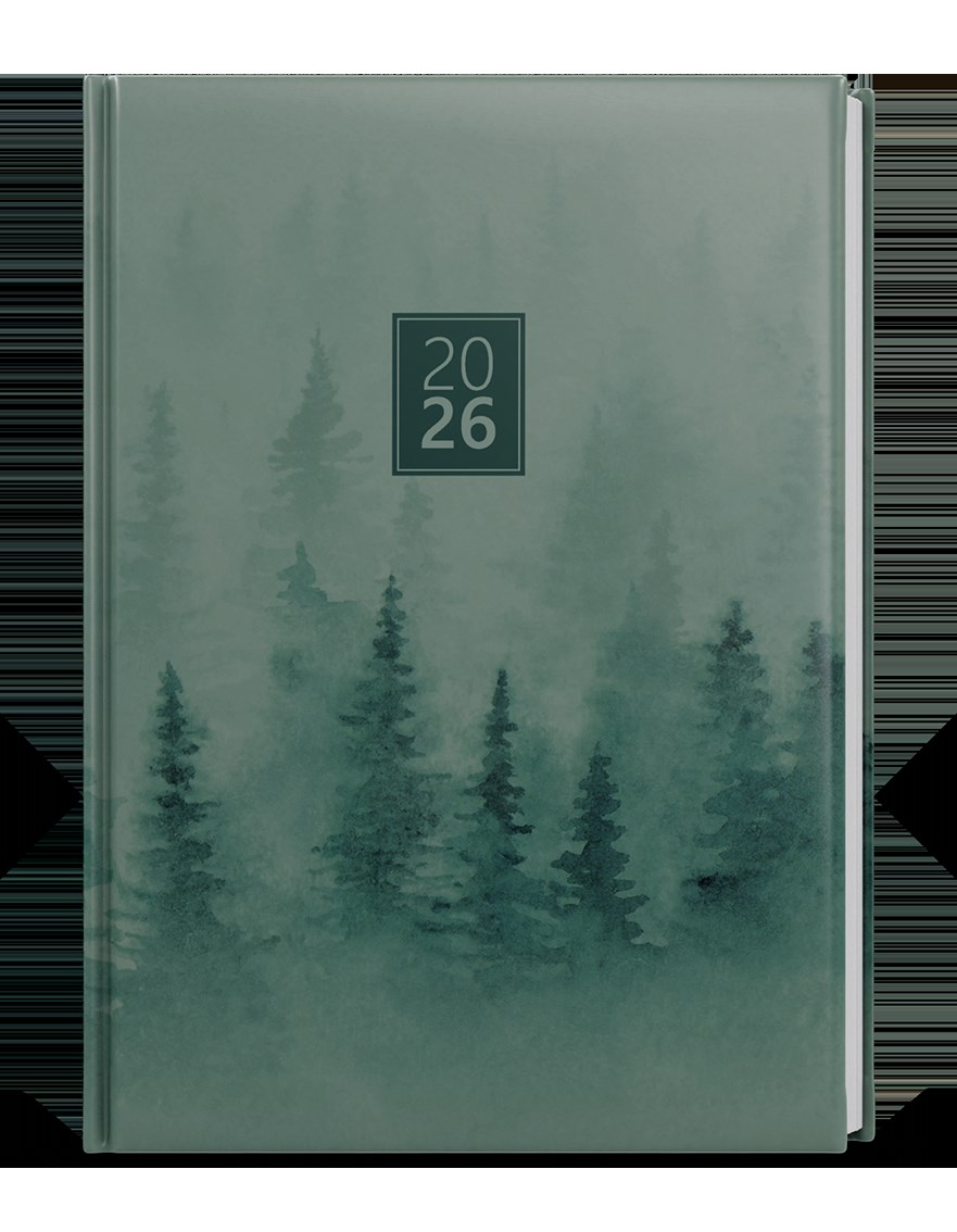 *B26  BDD9-8-26  Denní diář - David - Lamino - A5 - Les , parciální lak