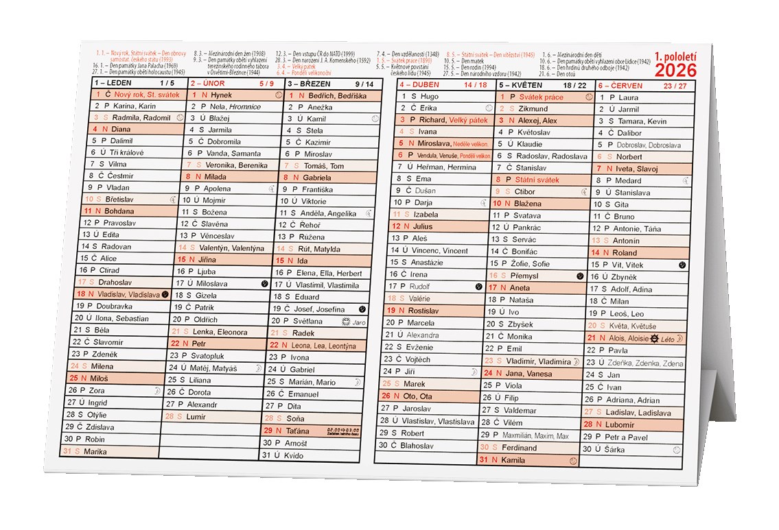 *B26  BKA2-26  Stříškový kalendář