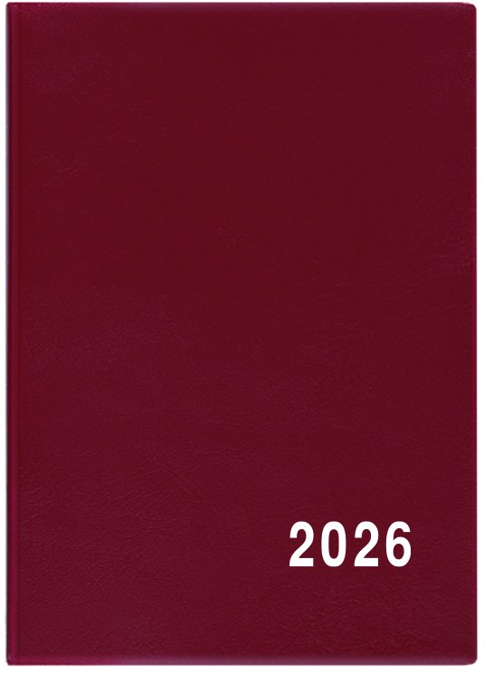*B26  BMA1-3-26  Měsíční diář - Anežka - PVC - bordó