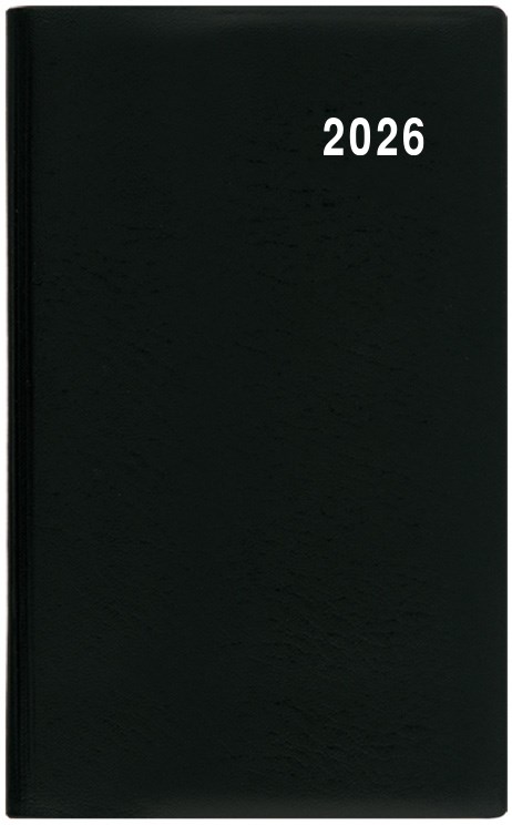 *B26  BMD1-2-26  Měsíční diář - Diana - PVC - černá