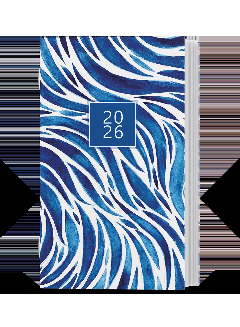 *B26  BMM9-1-26  Měsíční diář - Marika - Lamino - Modrá