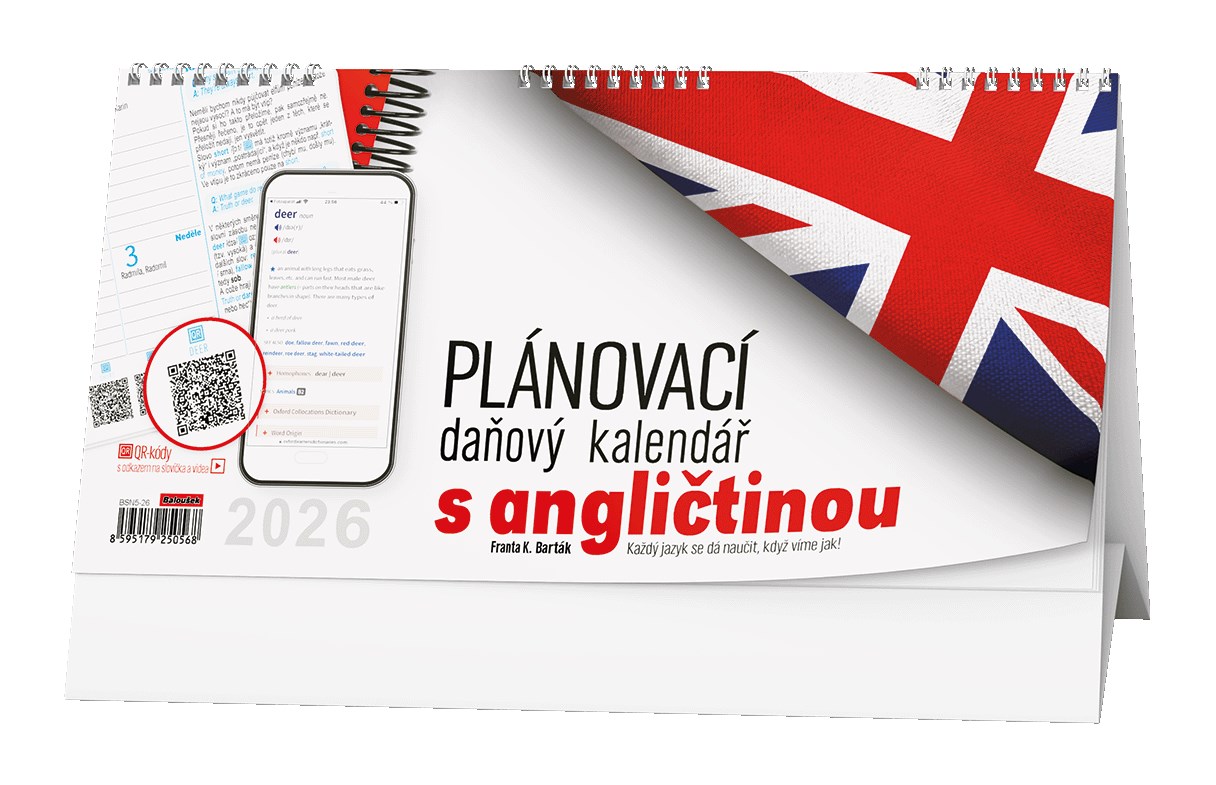 *B26  BSN5-26  Plánovací daňový kalendář s angličtinou         , daňové termíny