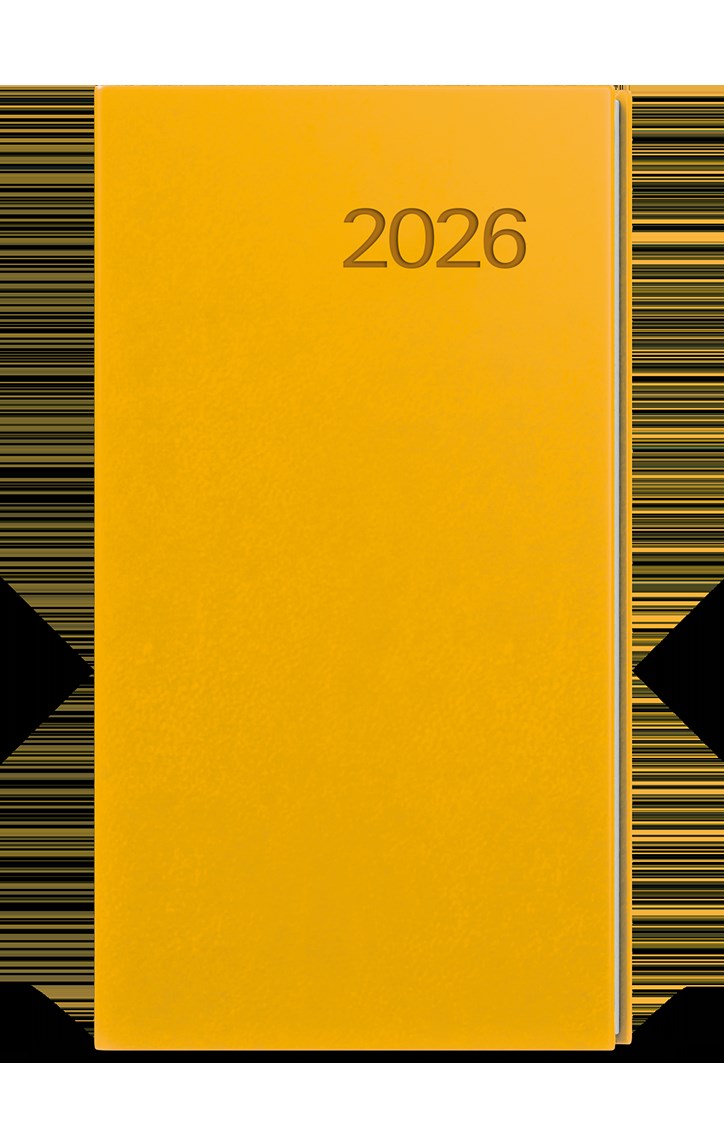 *B26  BTJ6-23-26  Týdenní diář - Jakub -  Vivella - kapesní - okrová