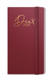 *B26  BTJ8-3-26  Týdenní diář - Jakub - Luxi - kapesní - bordó , nepoškrabatelné matné lamino