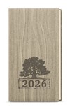 *B26  BTJk65-27-26  Týdenní diář - Jakub - Wood - kapesní - světle hnědá , krémový papír