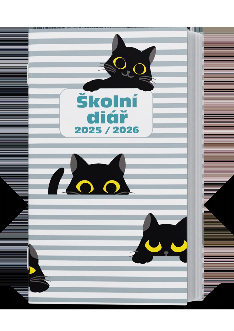 *B26  BTK9-2-26  Týdenní diář  - Kamil - Lamino  - Kočky , kalendárium září 2025 - srpen 2026