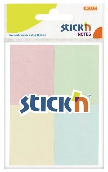 Bloček samolepicí  38x 51 /4 50 listů pastelové barvy