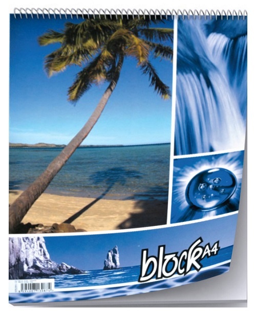 Blok A4 čistý spirála v hlavě