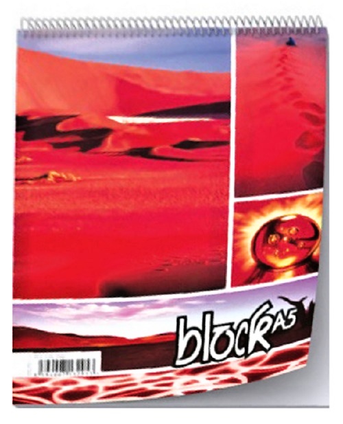 Blok A4 linka spirála nahoře