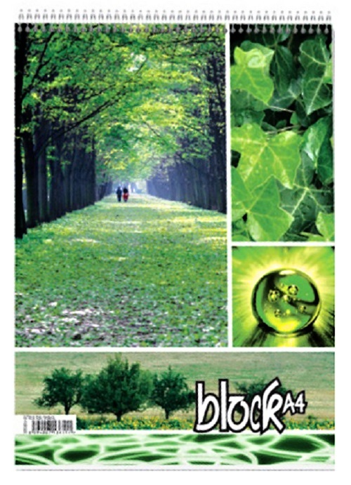 Blok A5 čtvereček spirála v hlavě