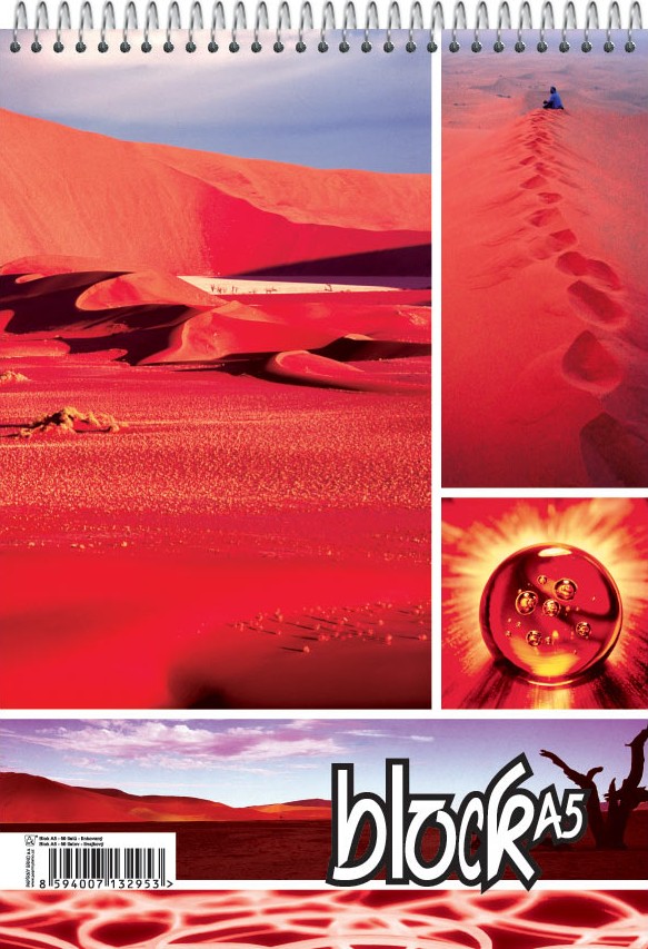 Blok A5 linka spirála nahoře