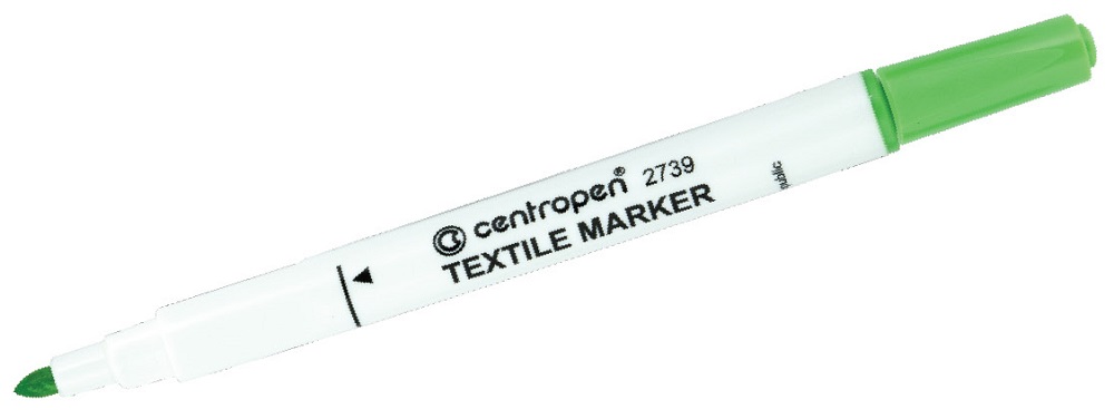CENTROPEN popisovač 2739 na textil sv.zelený