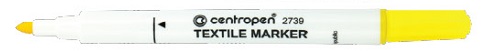 CENTROPEN popisovač 2739 na textil žlutý