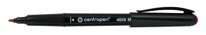 CENTROPEN popisovač 4606(2606) CD/DVD červený perman.