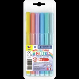 CENTROPEN popisovač 7550/6 TP, PASTEL
