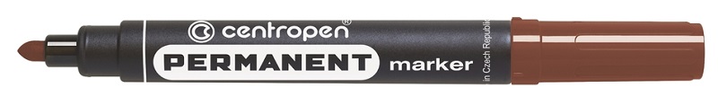 CENTROPEN značkovač 8566 hnědý   permanentní