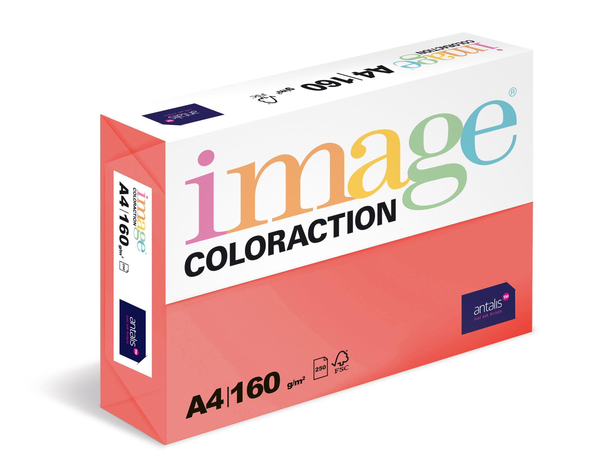Coloraction A4 160g 44 Chile - červená/250 382095
