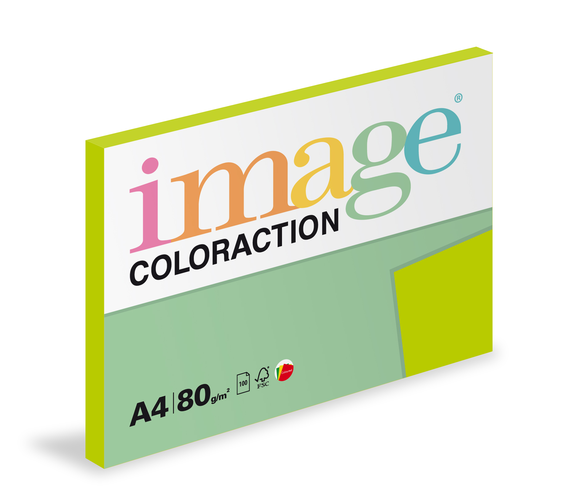 Coloraction A4  80g 42 Java - středně zelená/100 393505