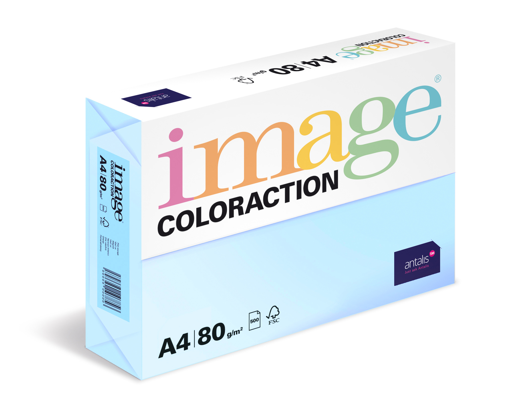 Coloraction A4 80g Lagoon/500 l 382023