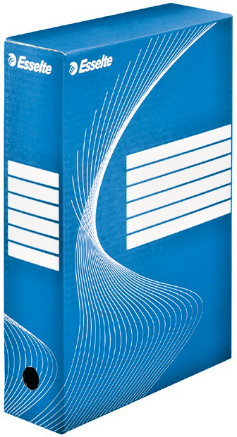 ESSELTE 128411 archivační krabice  80mm modrá