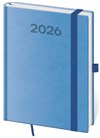 *H26  DPP432-07-26   Diář denní B6 Print Pop - světle modrá , 120x165