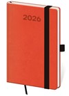 *H26  DPP436-10-26   Diář týdenní kapesní Print Pop - oranžová , 90x140