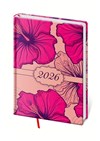 *H26  DV423-36-26   Diář týdenní A5 Vario Lyra - Hibiscus , 145x205