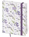*H26  DV432-12-26   Diář denní B6 Vario - Lavender s gumičkou , 120x165