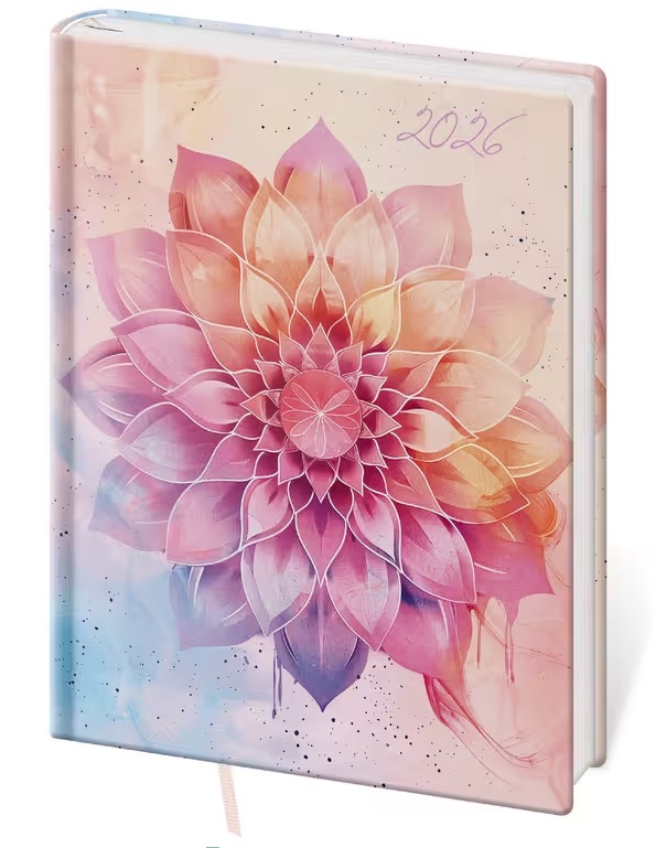 *H26  DV432-39-26   Diář denní B6 Vario Lyra - Aura , 120x165