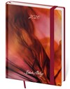 *H26  DV433-32-26   Diary weekly B6 Vario - Matragi Red s gumičkou , 120x165