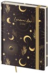 *H26  DZ440-1-26   Diář týdenní B6 lunární Luna s gumičkou , 125x176