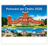 *H26  N108-26  nástěnný kalendář  Putování po Česku , 450x315(70)
