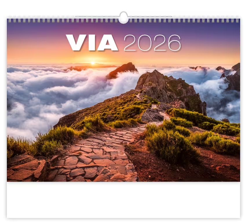 *H26  N133-26  nástěnný kalendář  Via , 450x315(70)