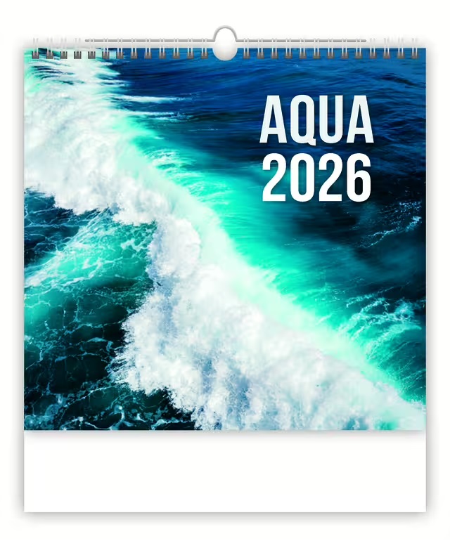 *H26  N172-26  nástěnný kalendář  Aqua , 300x300(70)
