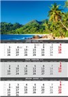 nástěnný kalendář  Pobřeží  – 3měsíční/Pobrežie – 3mesačné