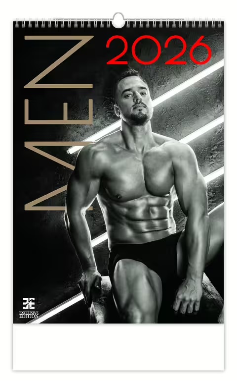 *H26  N276-26  nástěnný kalendář  Men , 334x485(70)