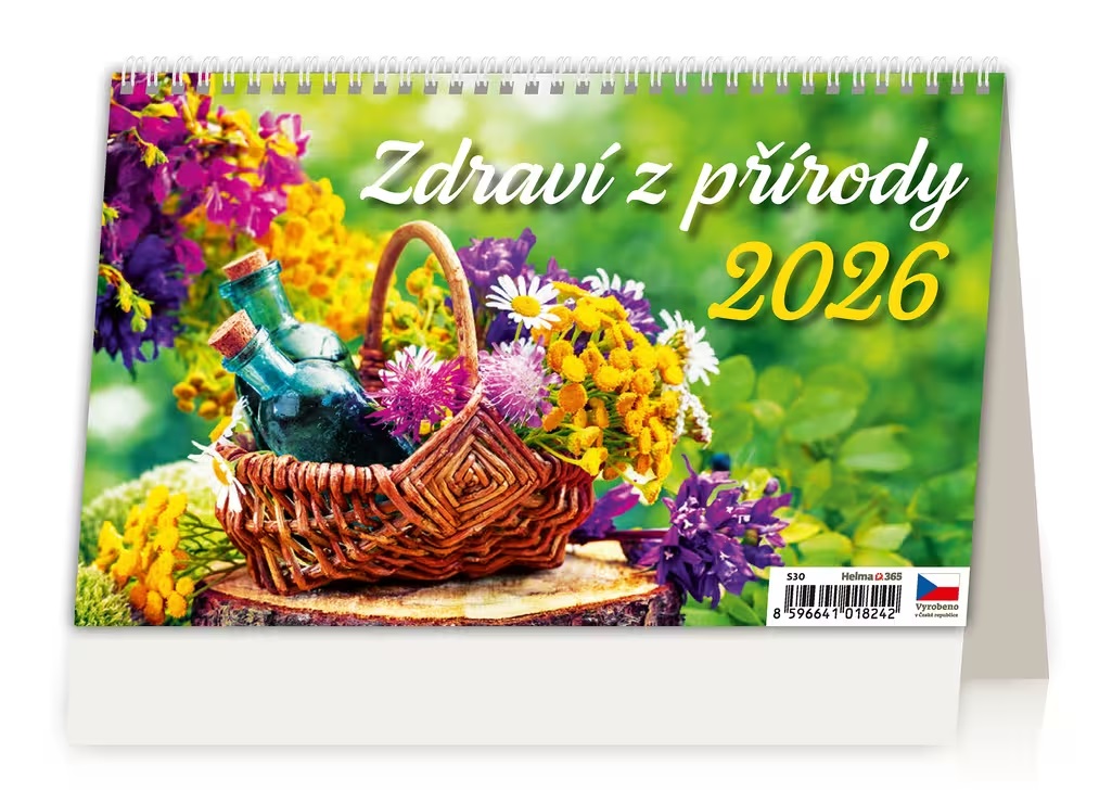 *H26  S30-26  stolní  Zdraví z přírody – 14denní , 226x139(30)
