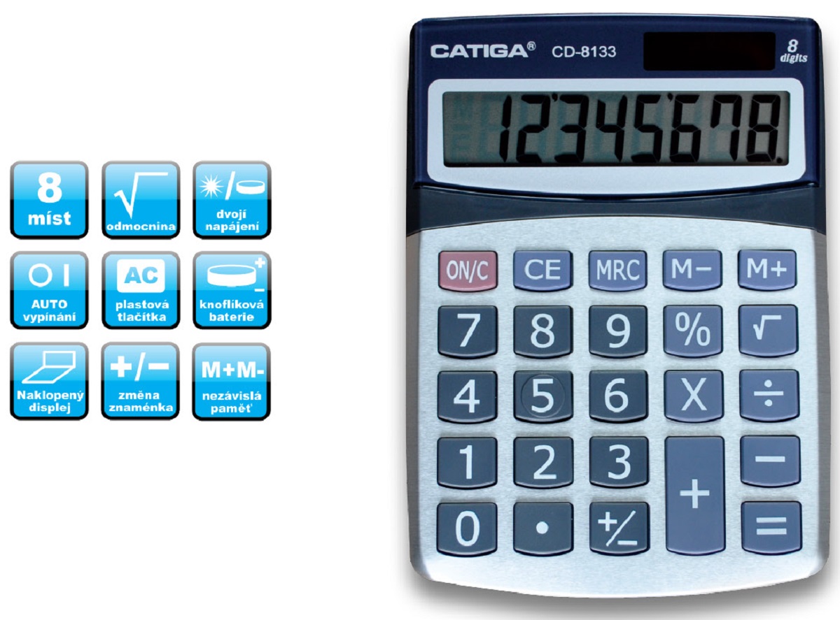 Kalkulátor Catiga 8133 stolní