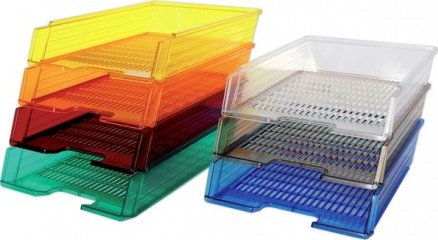 Kancelářský zásobník, transparentní, čirý