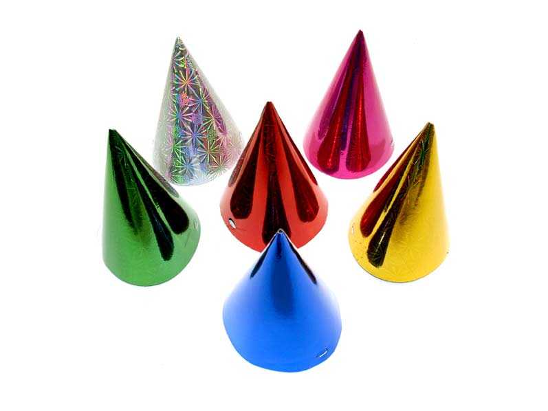 Klobouček karnevalový /6 ks mix 