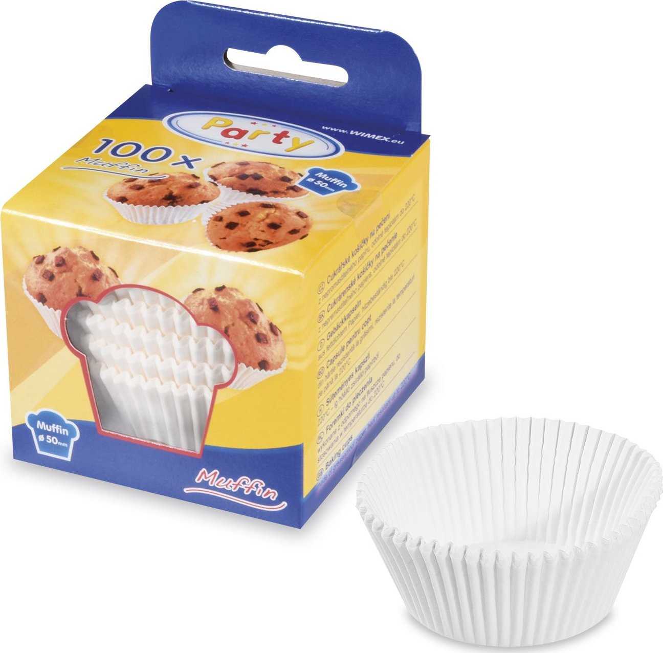 Košíčky na pečení pr.50mmx30/100ks bílé    65550