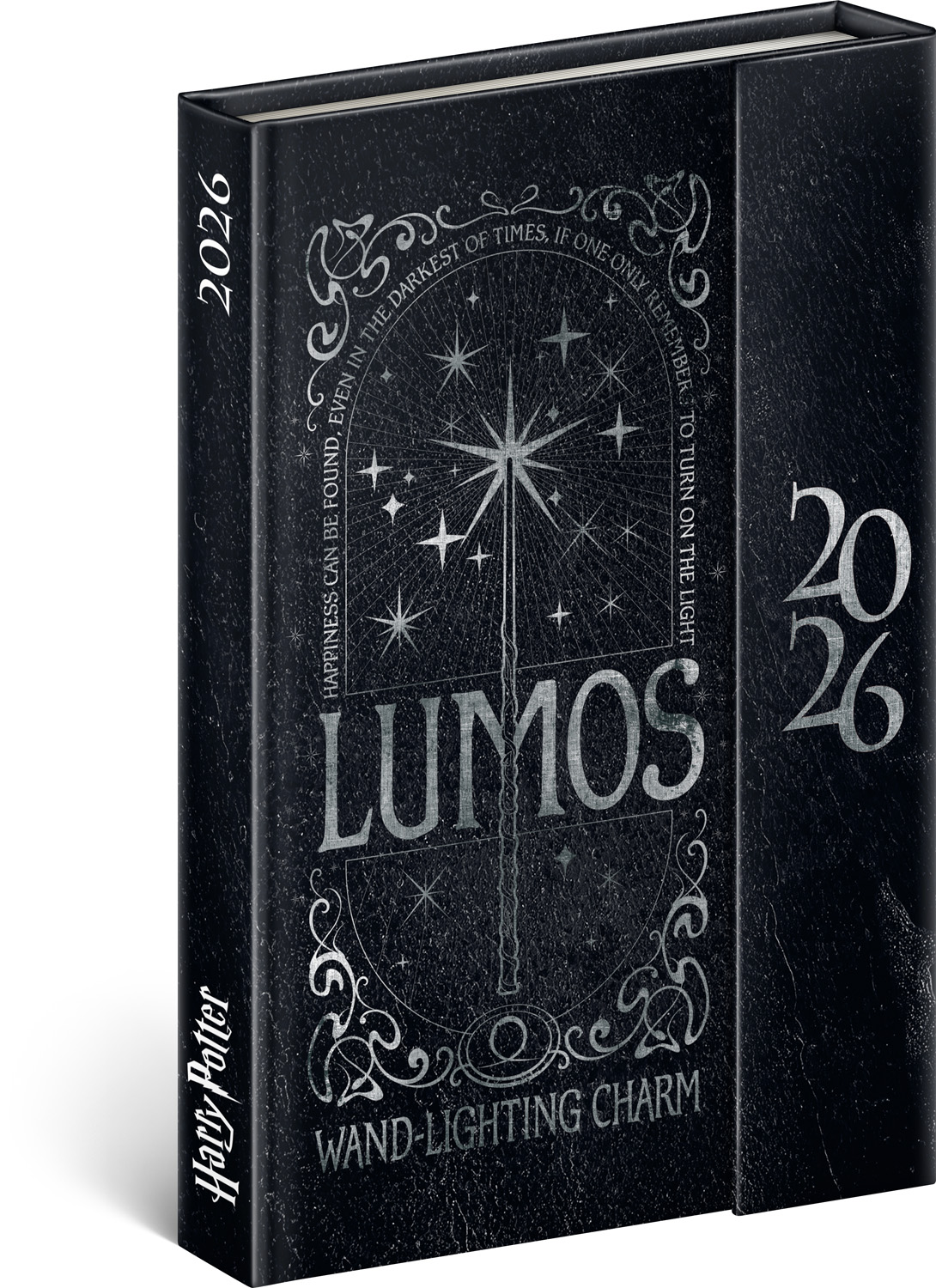 *P26  PGD-35571-V  NOTIQUE Týdenní magnetický diář Harry Potter –  Lumos 2026, 11 x 16 cm
