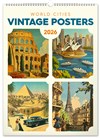 *P26  PGN-35184  NOTIQUE Nástěnný kalendář Vintage plakáty – světová města 2026, 33 x 46 cm
