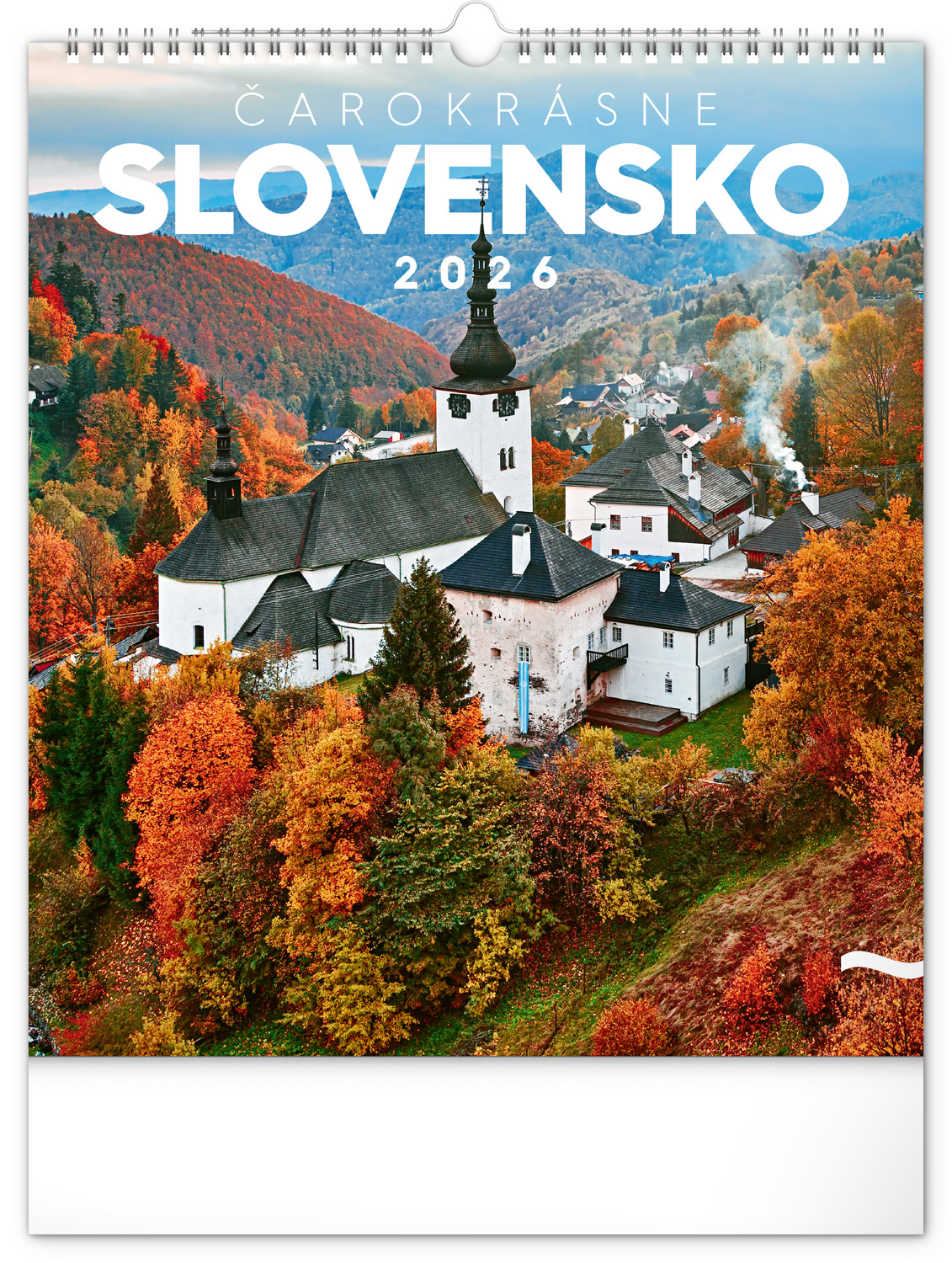 *P26  PGN-35752-SK-L  NOTIQUE Nástenný kalendár Čarokrásne Slovensko 2026, 30 x 34 cm