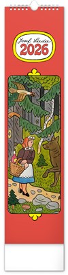 *P26  PGN-35757-L  NOTIQUE Nástěnný kalendář Josef Lada 2026, 12 x 48 cm