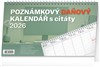 *P26  PGS-35303  NOTIQUE Stolní kalendář Poznámkový daňový s citáty 2026, 25 x 14,5 cm